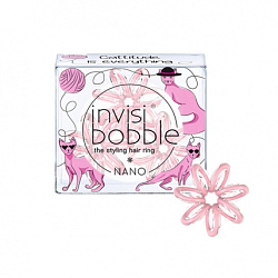 Invisibobble Nano Cattitude Is Everything! - Резинка-браслет для волос, пудровый, 3шт