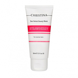 Christina Sea Herbal Beauty Mask Strawberry - Маска клубничная для нормальной кожи, 60мл