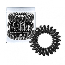 Invisibobble ORIGINAL True Black - Резинка-браслет для волос, черная, 3шт