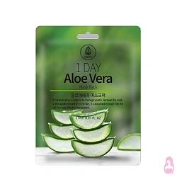 Маска тканевая с экстрактом алоэ вера / Med B 1 Day Aloe Vera Mask Pack 27 мл